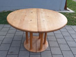 Ausziehbare Essentisch Rundtisch Massiv Erleholz Team7 80er