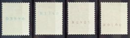 1939: Expo nationale, quatre timbres de rouleau, **