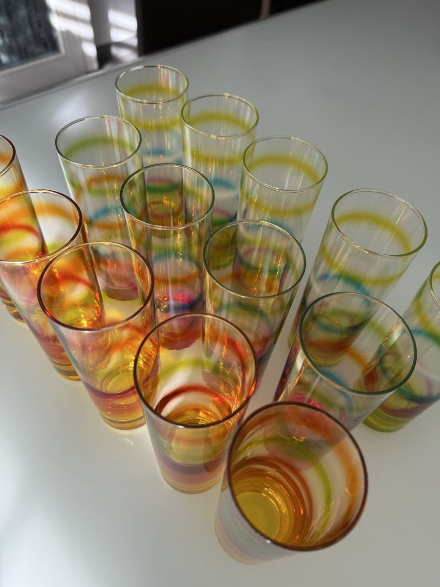 Bicchieri: 14 Leonardo Rainbow Gläser – Usato da Gränichen venduto da pellegrino333 1