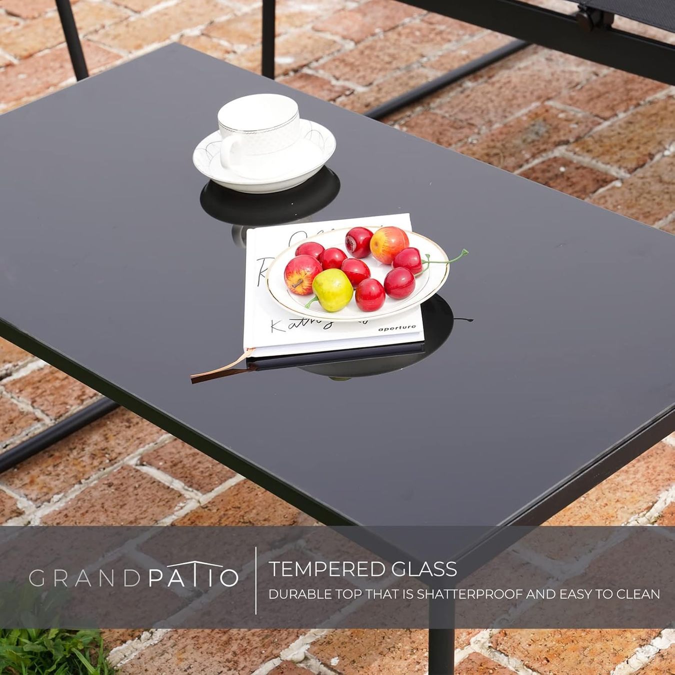 Set di tavolo e panche: Gartenmöbel Set 4-TLG, Textilene Balkonmöbel – Nuovo e nell'imballaggio originale da Gränichen venduto da omniadeals 5