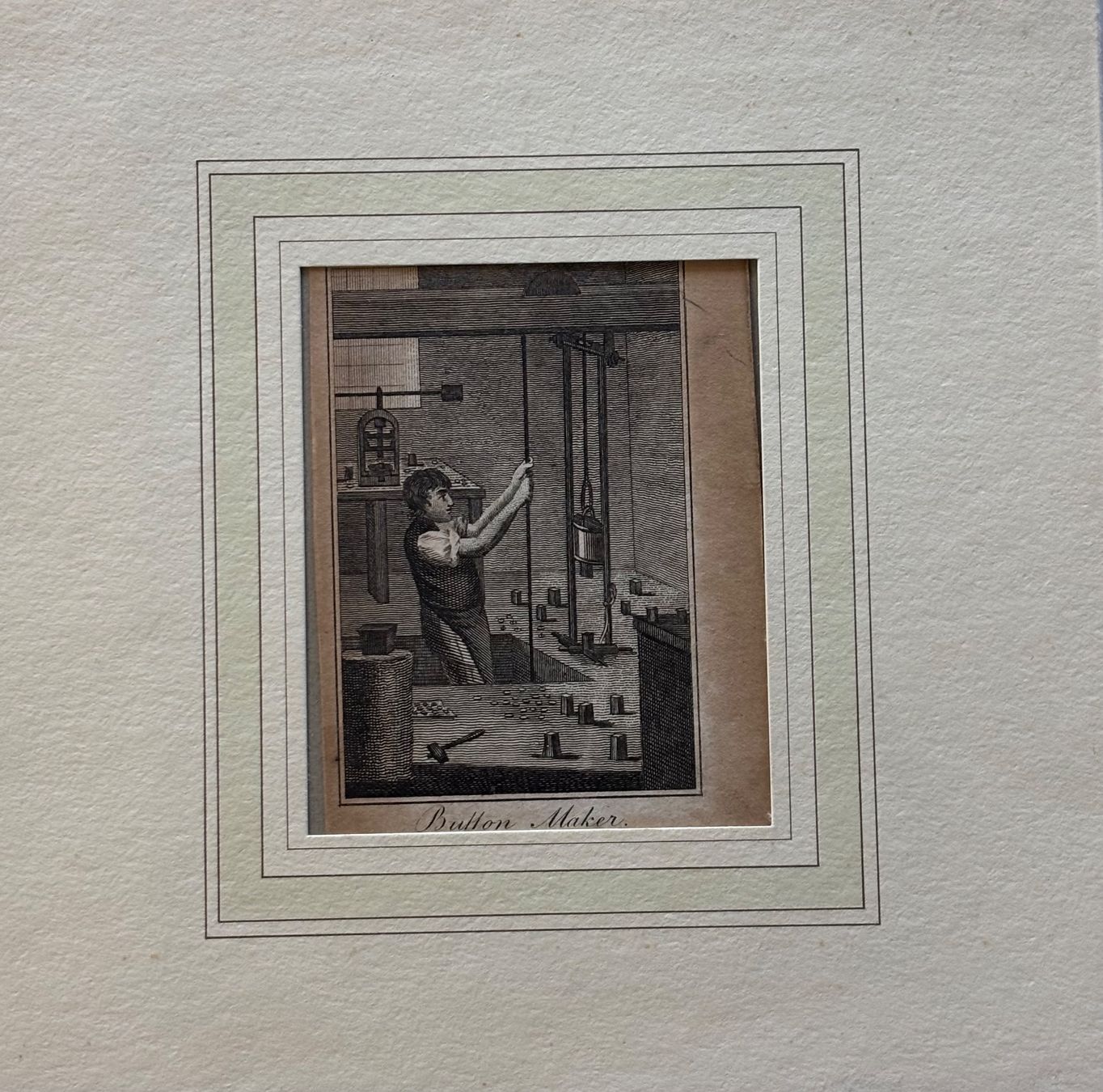 Gravures: Kupferstich Tabart, London, 1804 - Button Maker – D'occasion à Frauenfeld par Merk52