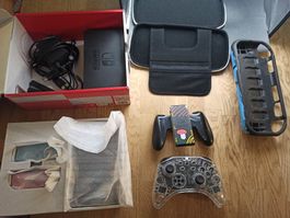 Nintendo Switch V2 Konsole Set mit OVP + viel Zubehör NSW