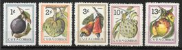 Kuba Serie 859 - 863 Früchte * 19.8.1963
