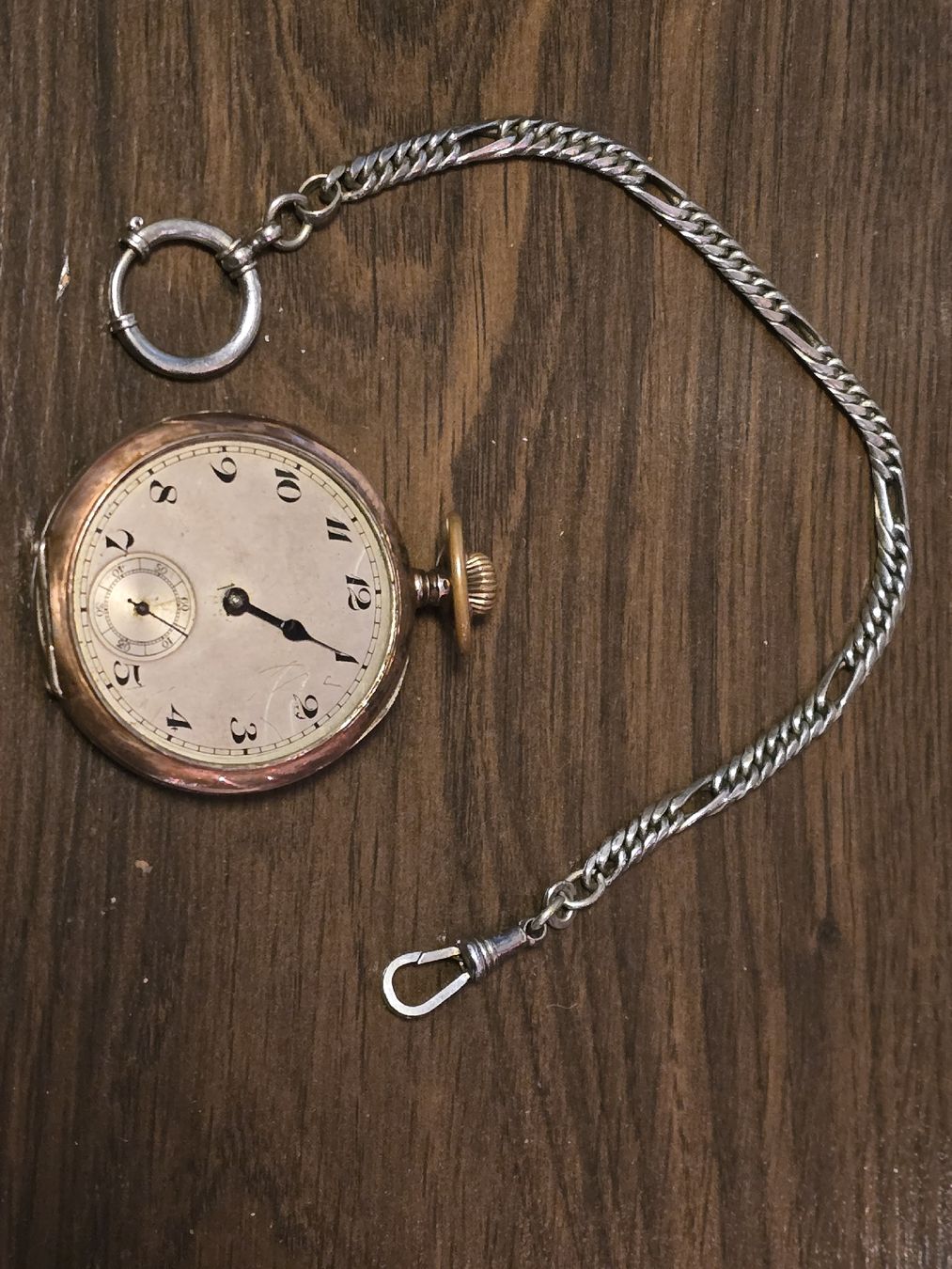 Orologi: 800 Silver Pocket Watch with chain – Difettoso da Baden venduto da swiss-alps