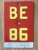 BE 86 - VELONUMMER - FAHRRADSCHILD - PLAQUE DE VELO - BE 86