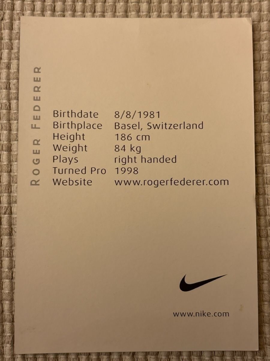 Autografi: AK Autogramm von Roger Federer – Usato da Rümlang venduto da Kartenpost1 1