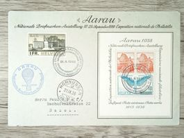 TR09 Enveloppe + Timbre Suisse 1938