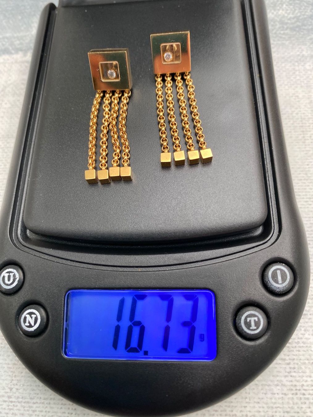 Chopard Orecchini pendenti & Orecchini a lobo: Chopard Ohrhänger,  18 K GG,  mit Diamanten – Usato da Wettingen venduto da taloo 3