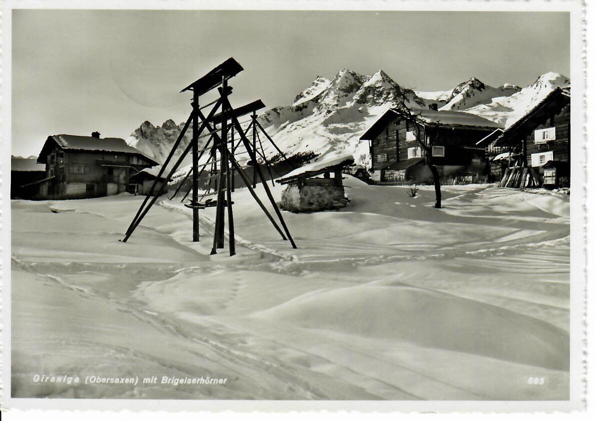 Cartoline postali: Giraniga - Obersaxen – Usato da Hochdorf venduto da Ziegel-16