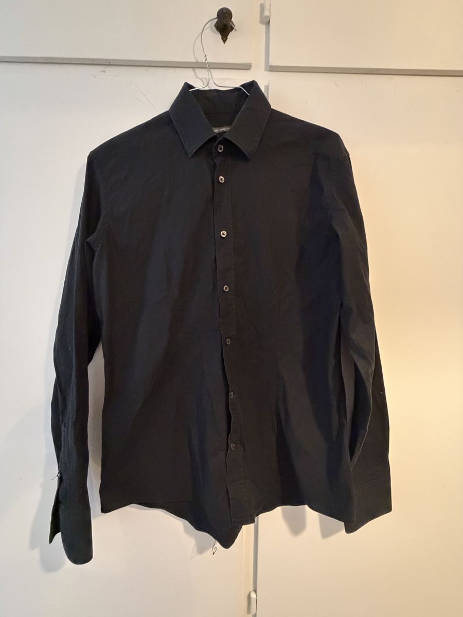 Camicie: Camicia uomo GREY DANIELE ALESSANDRINI nera taglia 40 – Usato da Lugano venduto da can_xdd8 1