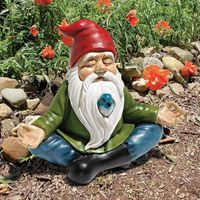 Gartenzwerg YOGA Gartenfigur Gartenskulptur‪
