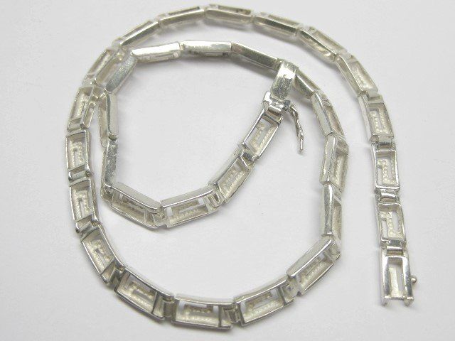 Catenine: Vintage Collier Kette Labyrinth Silber 925 / 41.5 cm – Usato da Ermatingen venduto da Decovin 5