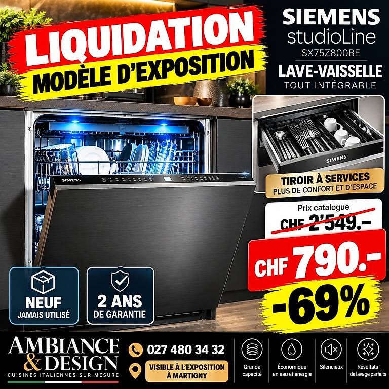 Baukästen: LIQUIDATION  MODÈLE DEXPOSITION SIEMENS studioLine – Neu und originalverpackt aus Martigny von ambiance1920