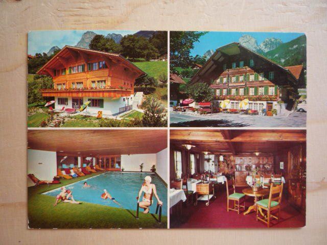Cartoline postali: Hotel-Restaurant "Simmental", Boltigen, 9.5.88 – Usato da Rieden SG venduto da Brockehuesli