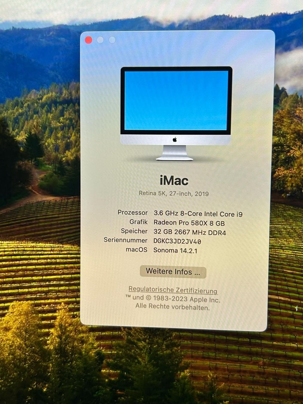 Apple PCs: iMac Retina 5k, 27 Inch, 2019 – Gebraucht aus Bern von  1