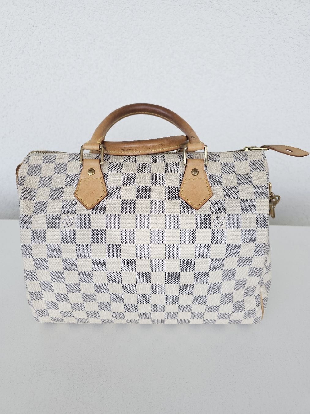 Louis Vuitton Taschen für Damen: Louis Vuitton Speedy 30 Damier Azur – Gebraucht aus Dottikon von Chicca_73 3
