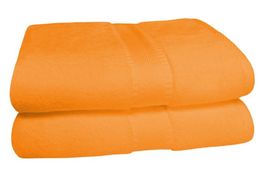 Saunatuch Badetuch Frottee 100x200cm orange