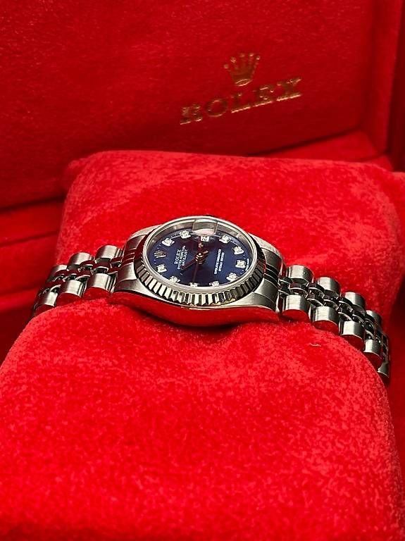 Rolex Uhren: Rolex Lady-Datejust 26mm  Ref. 69174  Jubilee Blue Diamond – Gebraucht aus Lugano von luganotopwatches 8