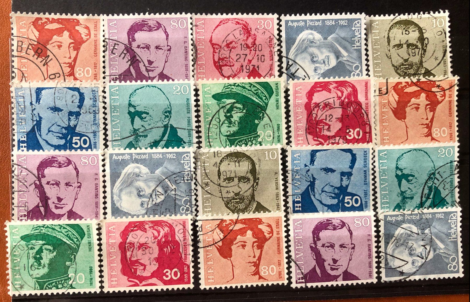Tutti i francobolli:  Lot CH Briefmarken mit Gestempelt    – Usato da Aarau venduto da Billa007