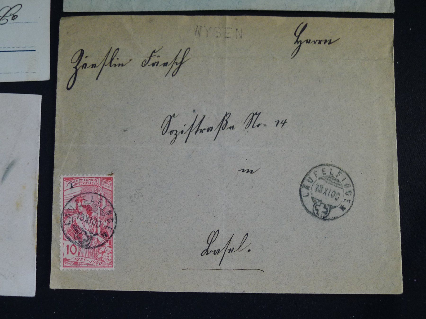 Alle Briefmarken: UPU 1900 2 Karten + 3 Briefe – Gebraucht aus Dagmersellen von wyss1982 2