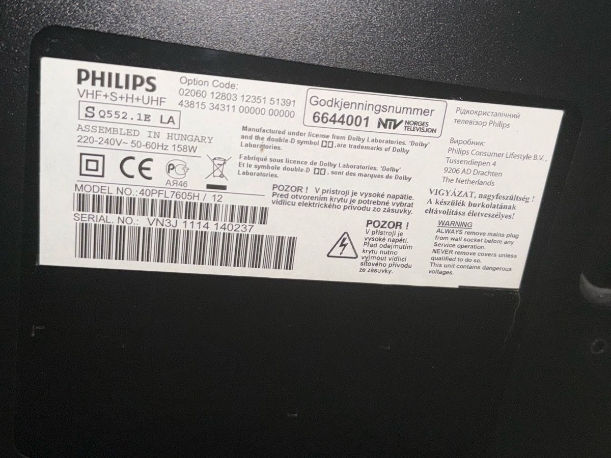 Appareils TV: Philips Smart-TV 40“ – D'occasion à Steinhausen par Oberli80 1