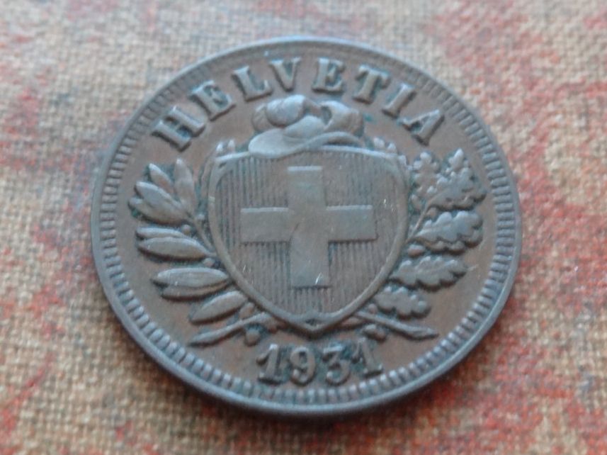 Tutti le monete: 2 Rp. 1931  (B) – Usato da Romanel-sur-Lausanne venduto da Swift13