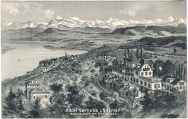 RÜSCHLIKON am Zürichsee - Hotel Kurhaus "Bellvoir" ca. 1910