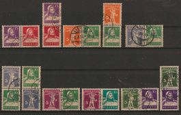 Lot diverse Zusammenhängende Marken ab Z1 : KP 498.--