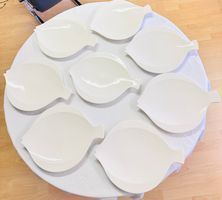 8er-Set Royal Copenhagen Fayence „Fisch“ – Servierteller