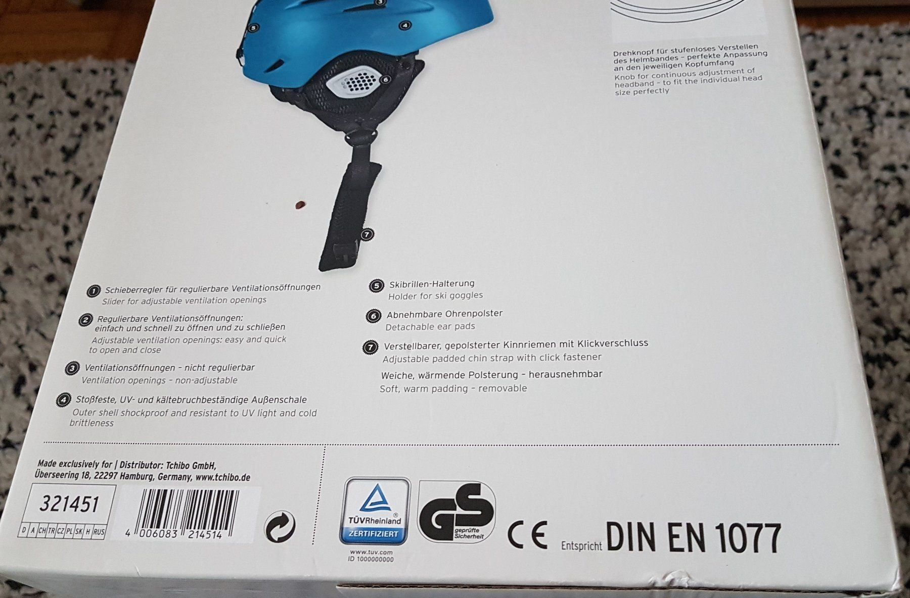 Caschi: TCM Tchibo: 1 ski snowboard helmet casque – Nuovo (secondo la descrizione) da Lutry venduto da kylab7 5