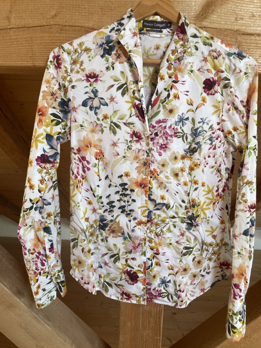 Blusen: Franco Callegari Hemd Blumenmuster Grösse 36 Regular Fit – Gebraucht aus Aarau Rohr von susa_ 2