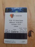 FC Basel - FC Otelul Galati, 14.09.2011, Ticket, Rarität!