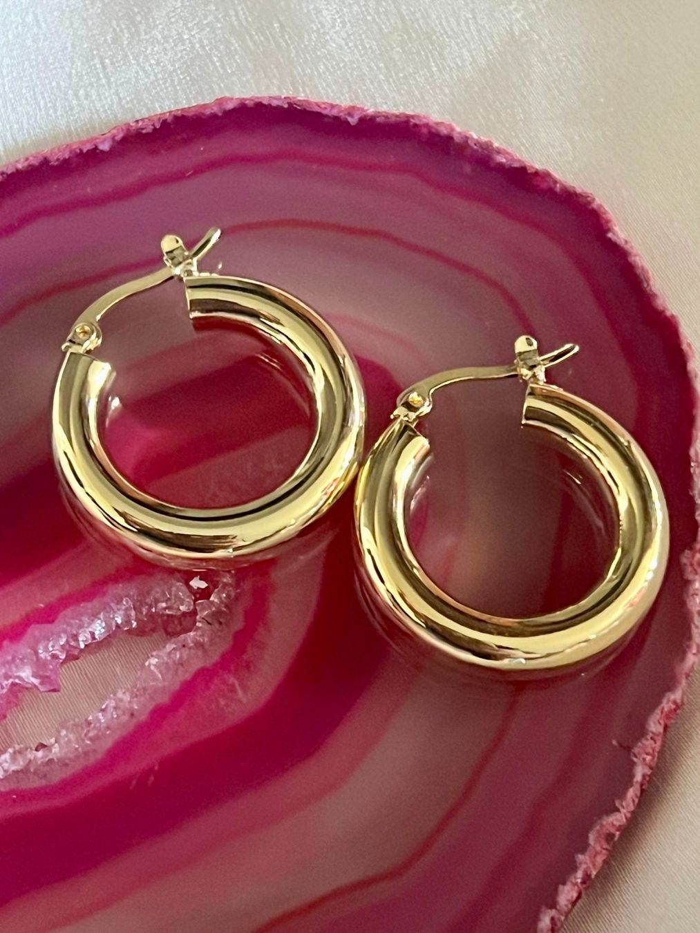 Orecchini pendenti & Orecchini a lobo: Créoles en argent doré - tampon 925 – Nuovo e nell'imballaggio originale da Thônex venduto da Swiss-Jewels 5