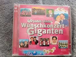 Doppel-CD 40 Jodel-Lieder, Wunschkonzert-Giganten
