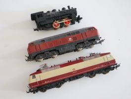 Lima 3 x Loks - BR 120 E-Lok & andere - H0 DC