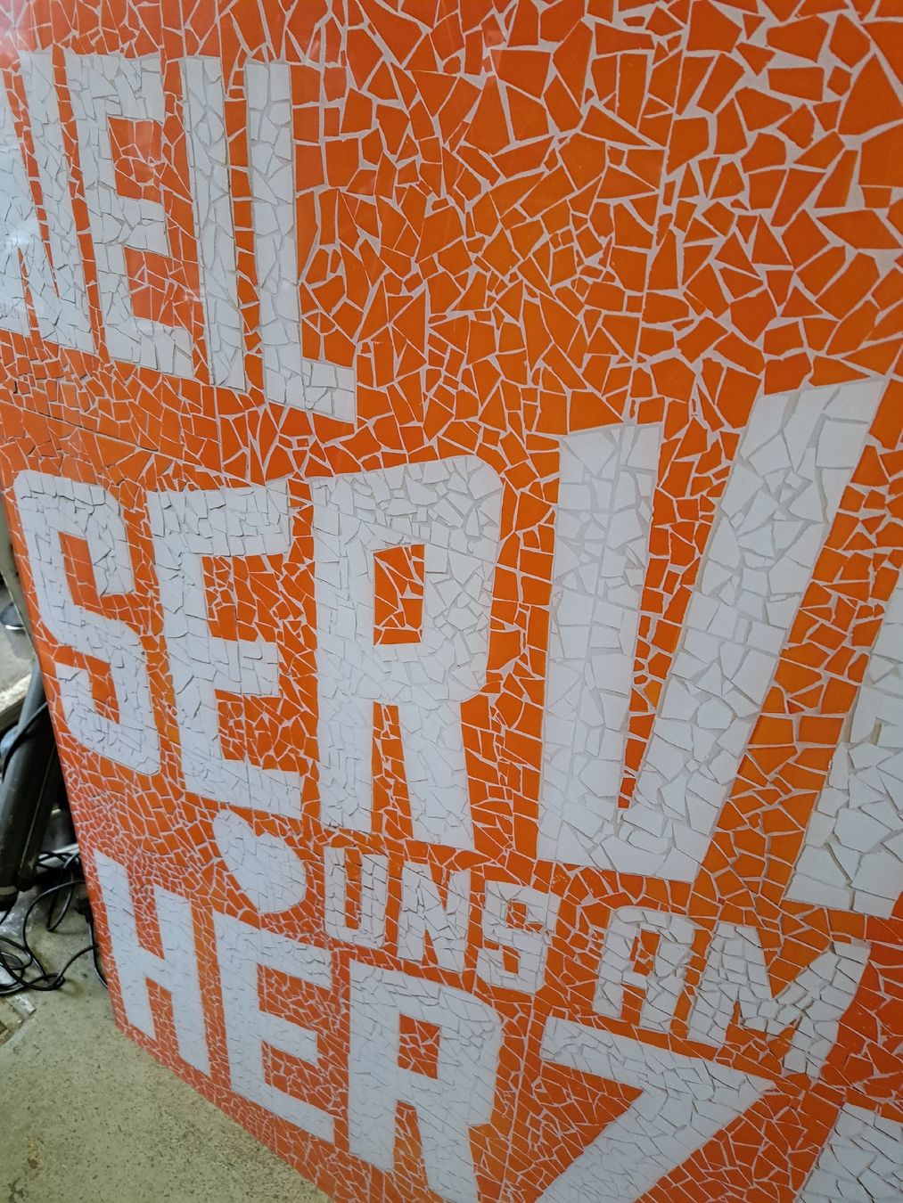 Insegne: Grosses Werbeschild "Service am Herzen"  – Usato da Grossdietwil venduto da hufi10 2
