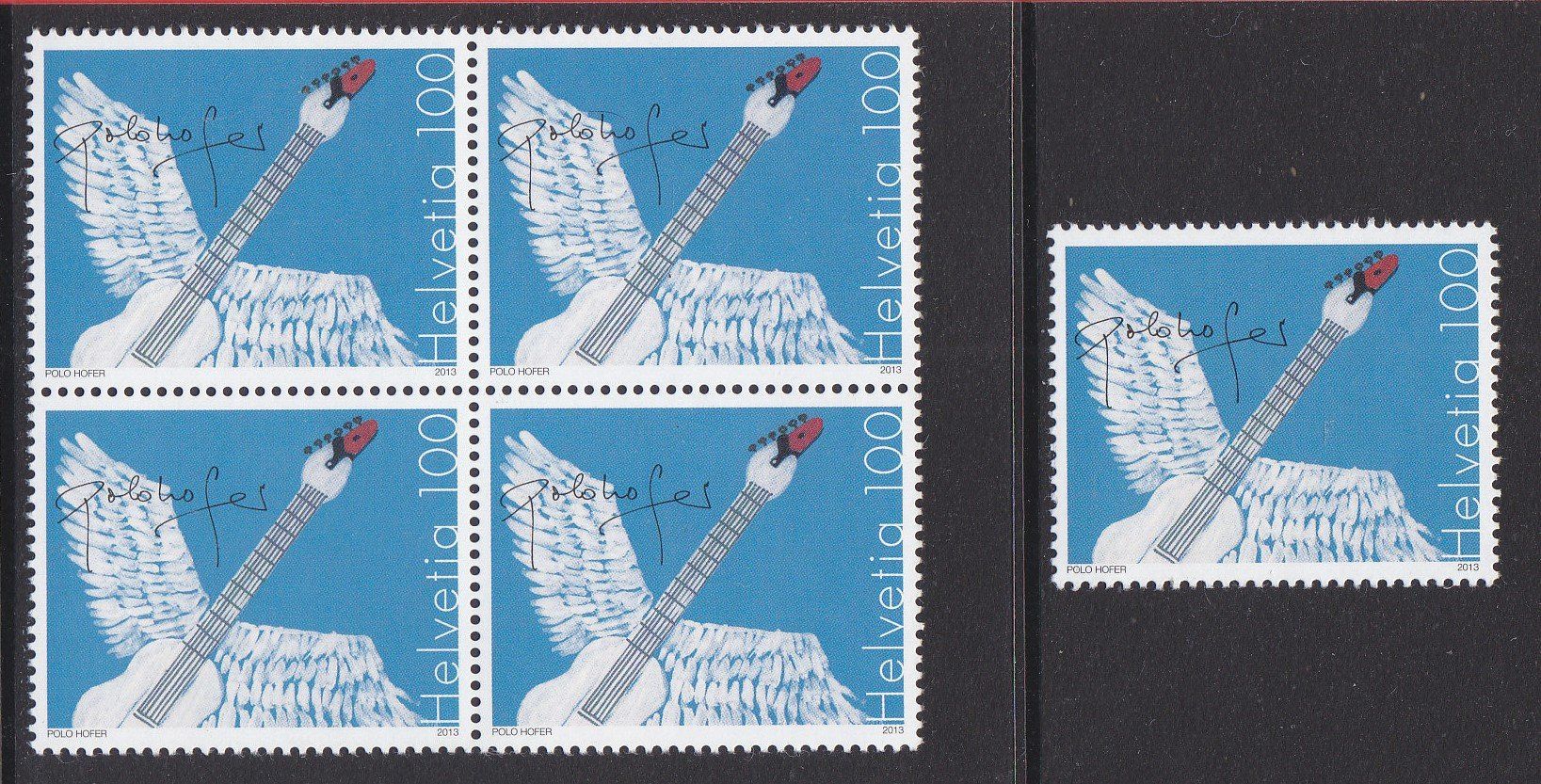 Alle Briefmarken: 2013  Viererblock+Einzelmarke   Polo Hover  ** Postfrisch ** – Neu (gemäss Beschreibung) aus Adliswil von Aenti