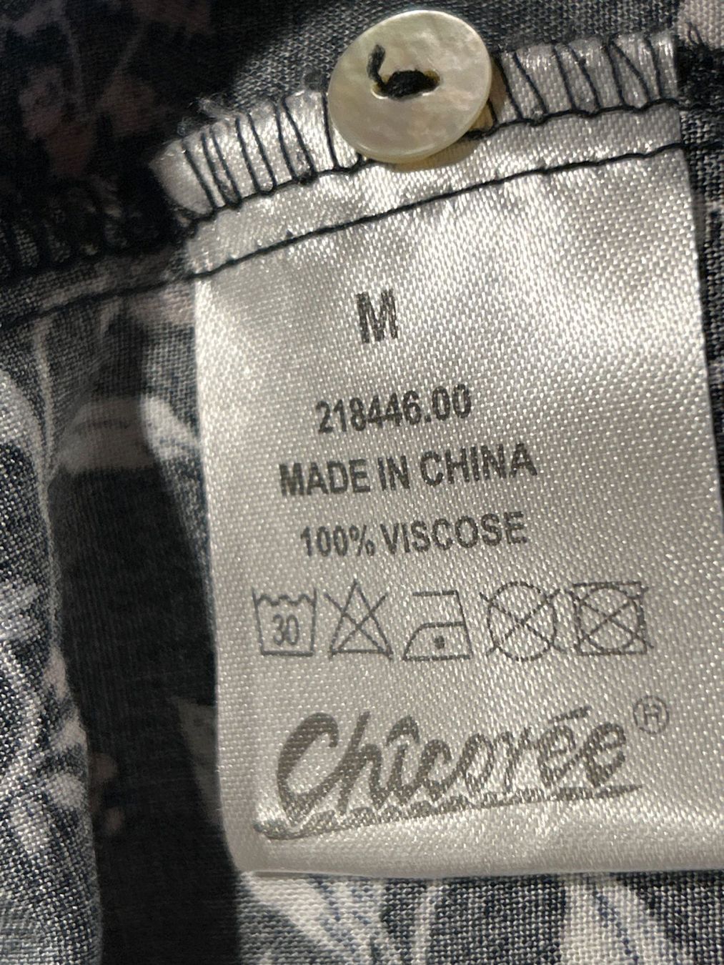 Camicette: Langarm Blusenshirt schwarz mit Muster von Chicorée Gr. M – Usato da Brunnen venduto da Nala2929 6
