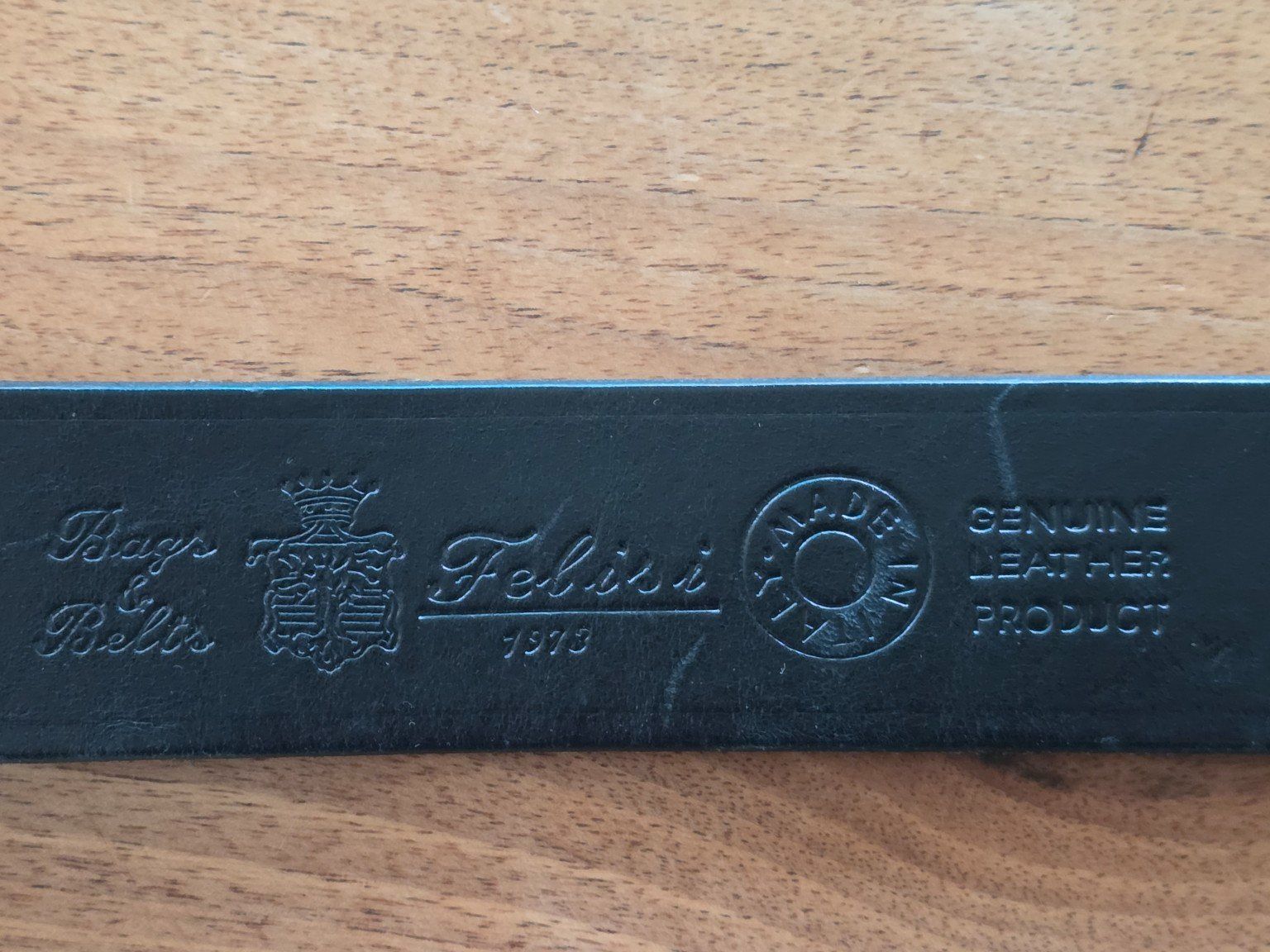 Cinture: Felisi Ledergürtel schwarz 95 cm – Usato da Dietlikon venduto da Bonamesa 3