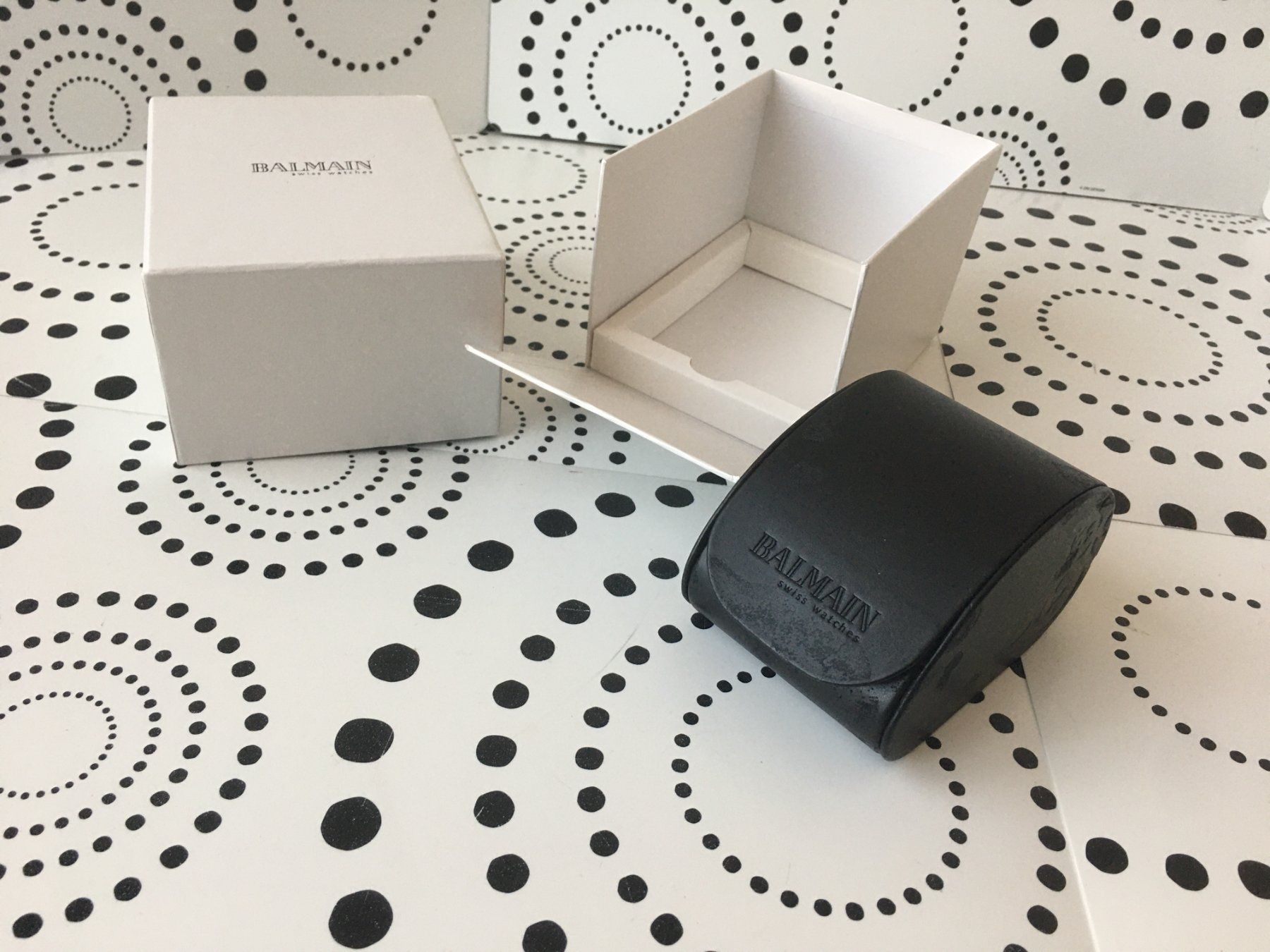 Balmain Uhrenboxen: PIERRE BALMAIN ORIGINAL - WATCH CASE BOX ECRIN ETUI !!! – Gebraucht aus Epalinges von dream-watch 1