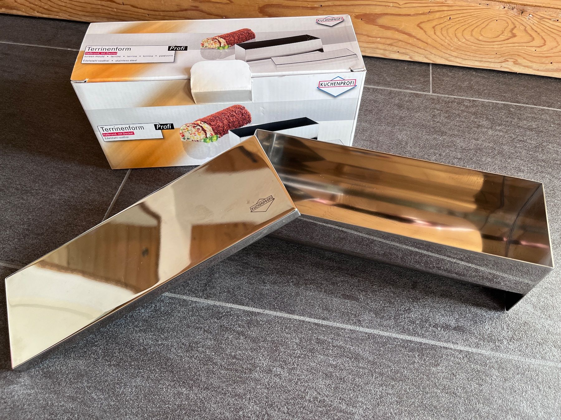 Elettrodomestici da cucina: Profi-Terrinenform mit Deckel - KÜCHENPROFI 23,5 cm lang – Nuovo (secondo la descrizione) da Stein AR venduto da PetraF0102 1