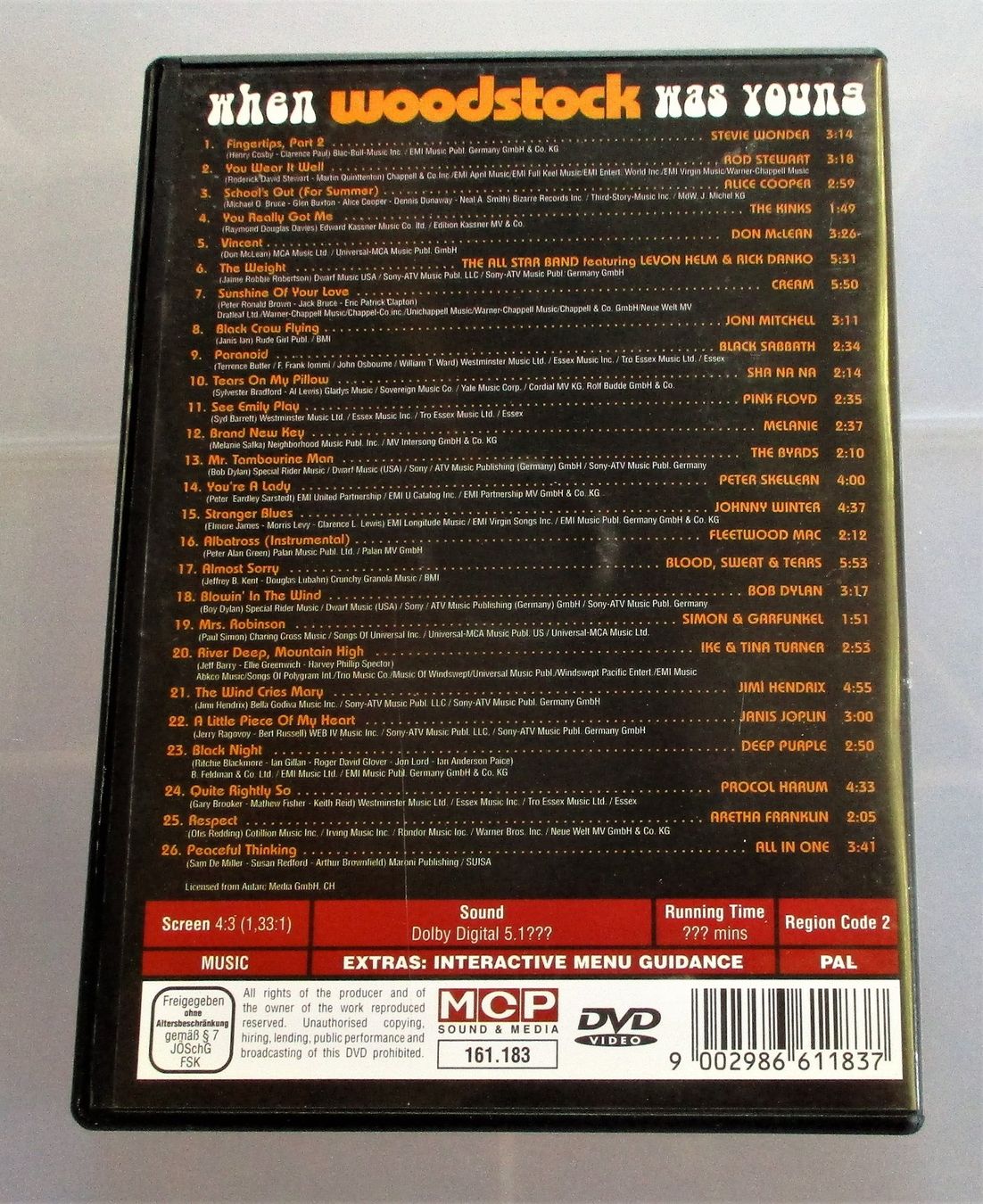 Alle DVDs: WHEN WOODSTOCK WAS YOUNG – Gebraucht aus Wattwil von Muriel10 1
