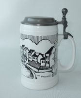 Klassischer « Villeroy & Boch » Keramik Bierkrug - 0.6L