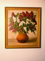 lilas violets et blancs du jardin dans un vase de 1938