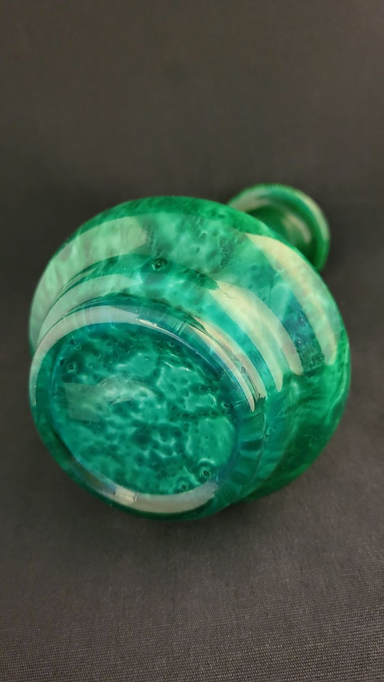 Vasi & Recipienti: Grüne Überfang-Vase – Usato da Basel venduto da spinne02 4