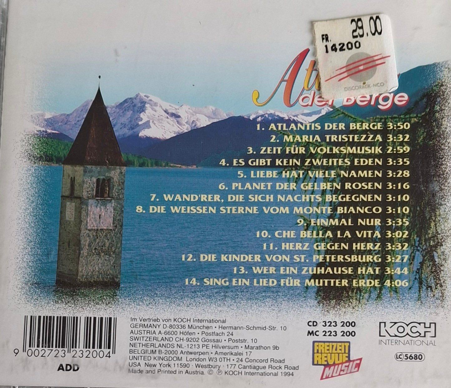 CDs: Kastelruther Spatzen - Atlantis der Berge – Gebraucht aus Reinach BL von Chela04 1