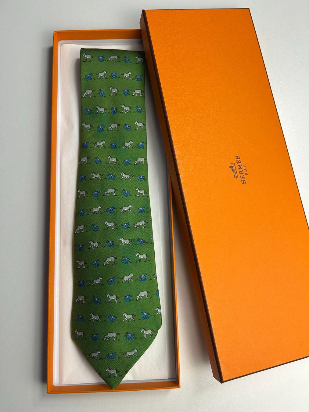 Hermès Krawatten: Hermès Pferde Krawatte – Neu (gemäss Beschreibung) aus Bern von kurtikobolt74