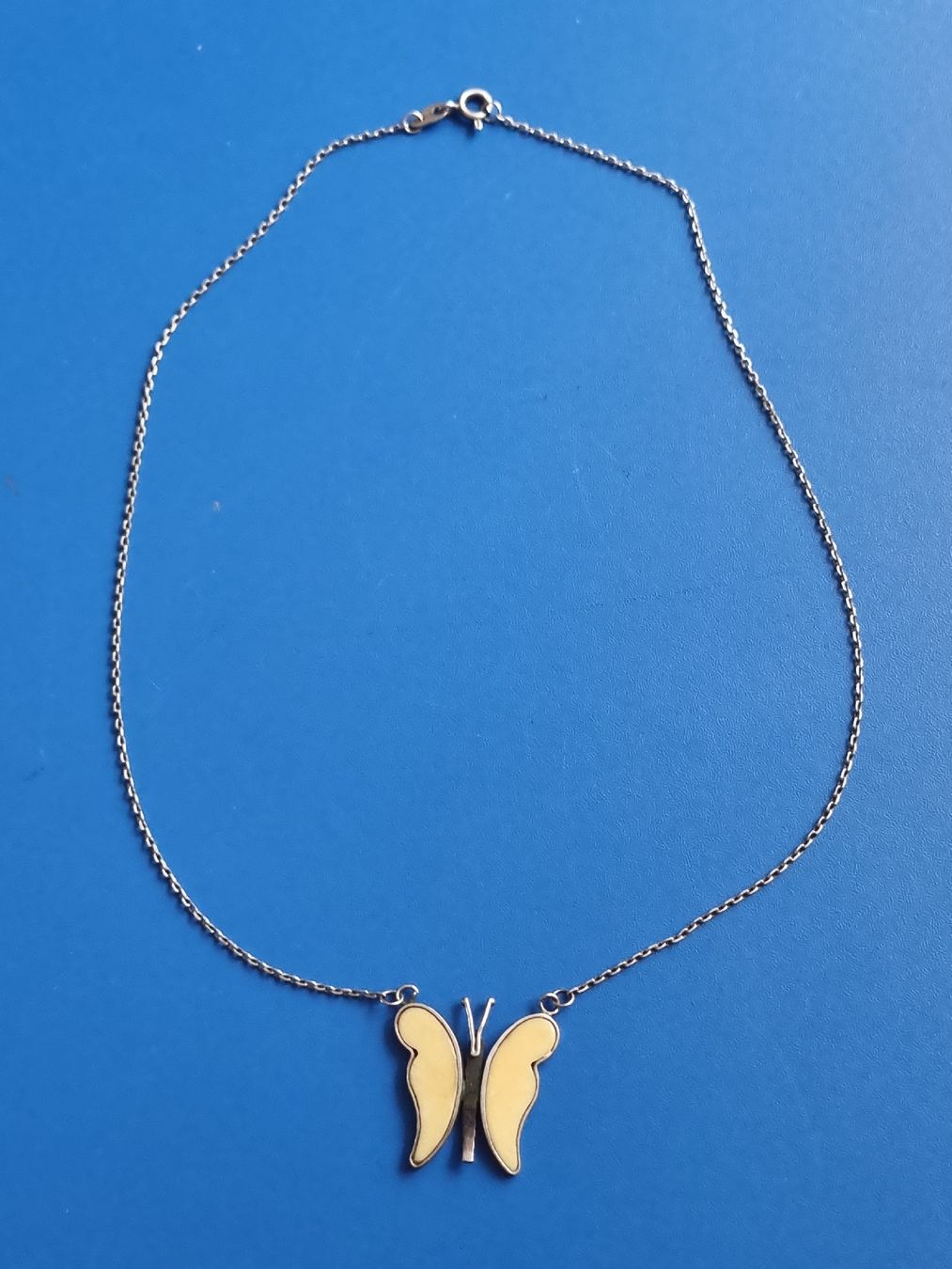 Catenine: Silberkette mit Schmetterling Anhänger – Usato da Schaffhausen venduto da Leveron13 3