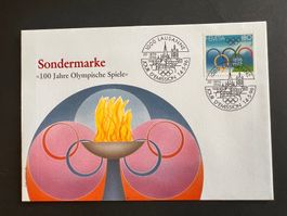 FDC Brief 1996 Sondermarken Philswiss Spezialcouvert (P893)