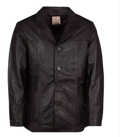 Herren Lederjacke braun Grösse S neu